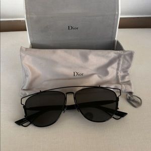 Christian Dior Aviator Sunglasses Black